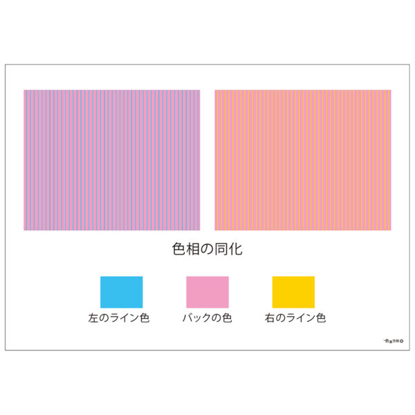 色の同化図（ラインバージョン）　A4サイズ　ラミネートパウチ加工
