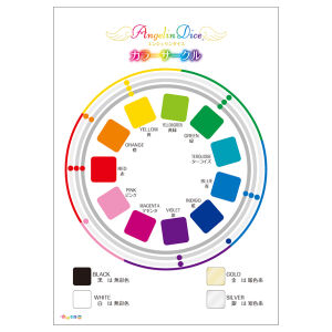 エンジェリンダイスサークル図 A4サイズ ラミネートパウチ加工